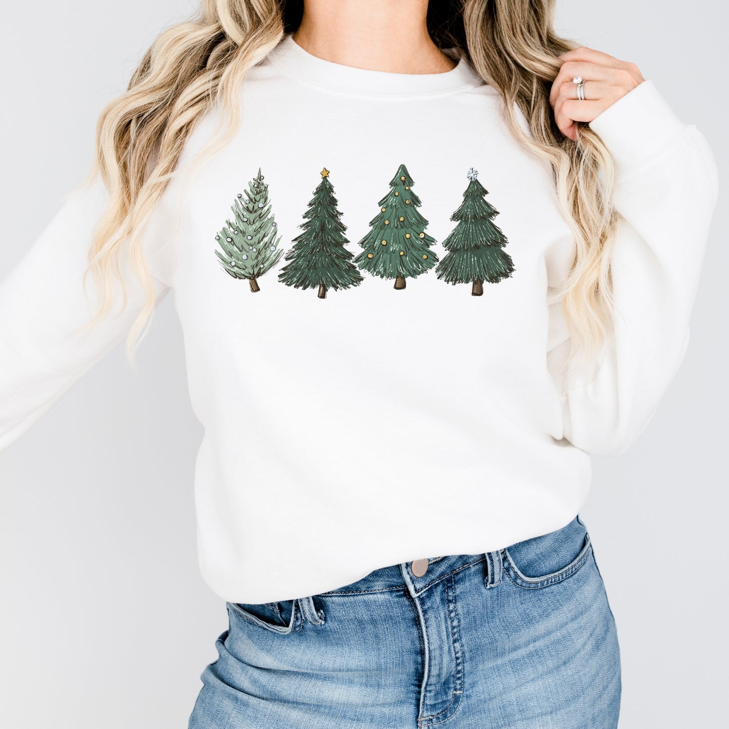 Green Christmas Tree Women's Sweatshirt