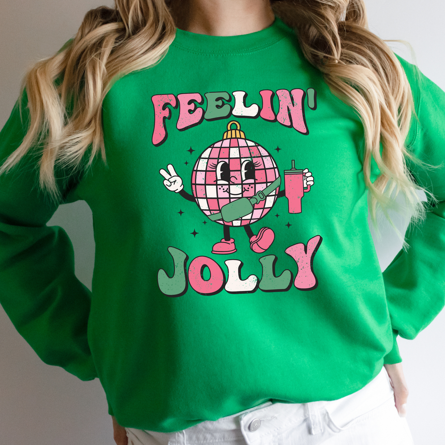 Feeling Jolly Disco Ball Sweatshirt