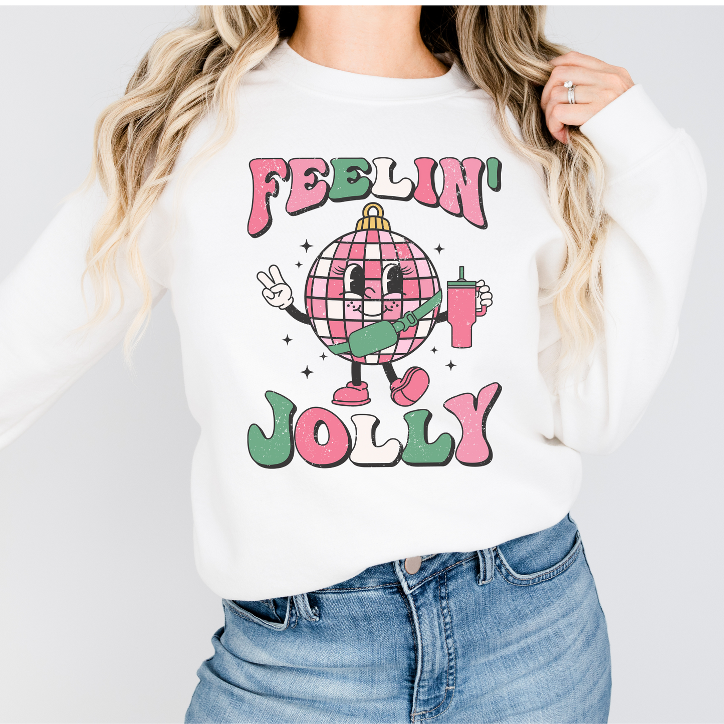 Feeling Jolly Disco Ball Sweatshirt