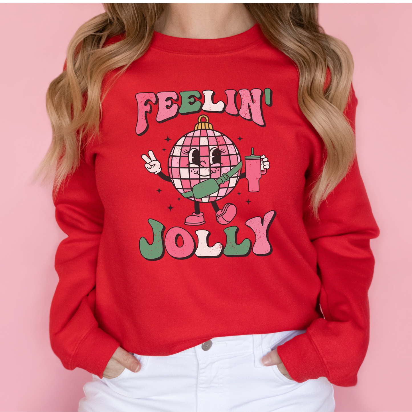 Feeling Jolly Disco Ball Sweatshirt