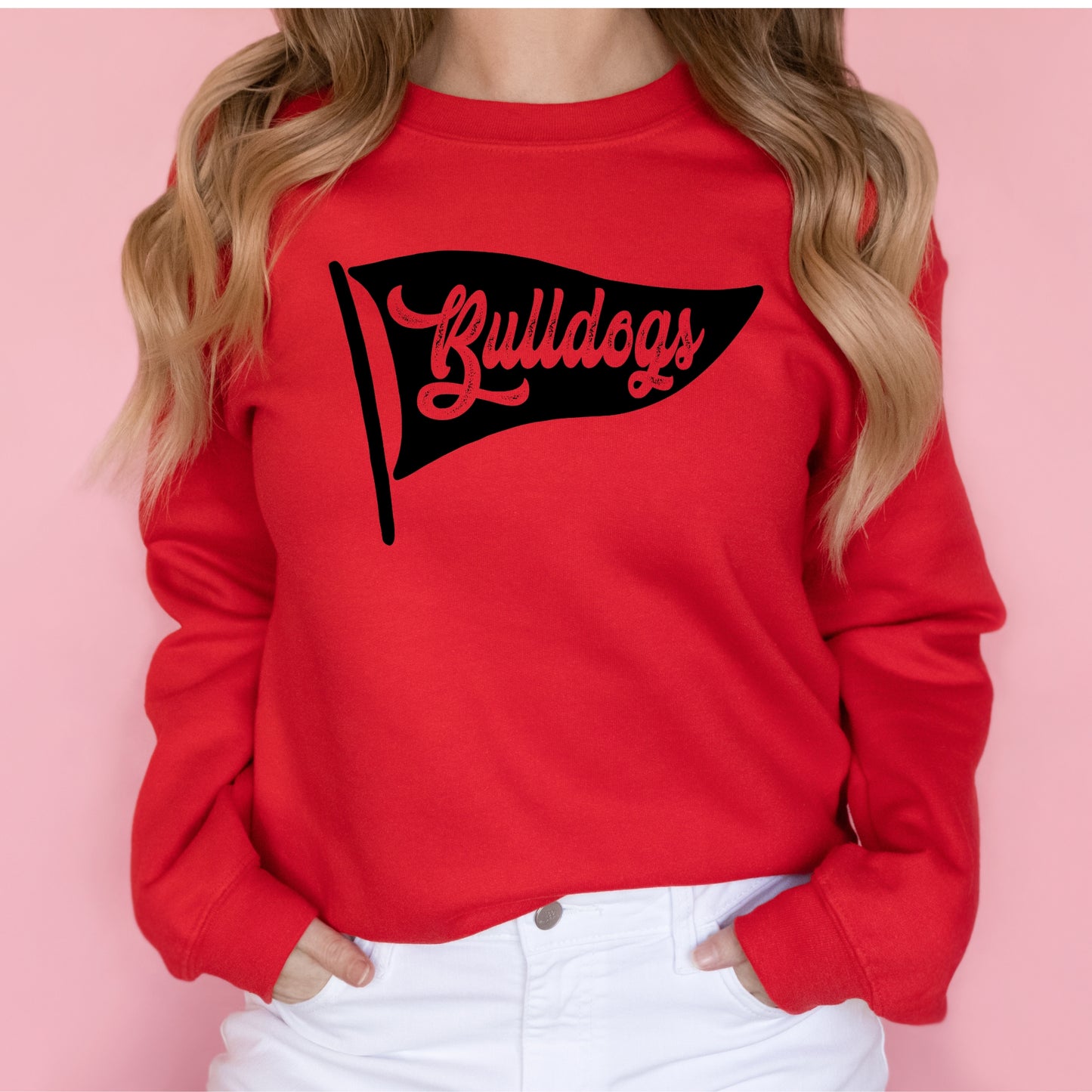 Bulldogs Pennant Team Sports Sweatshirt