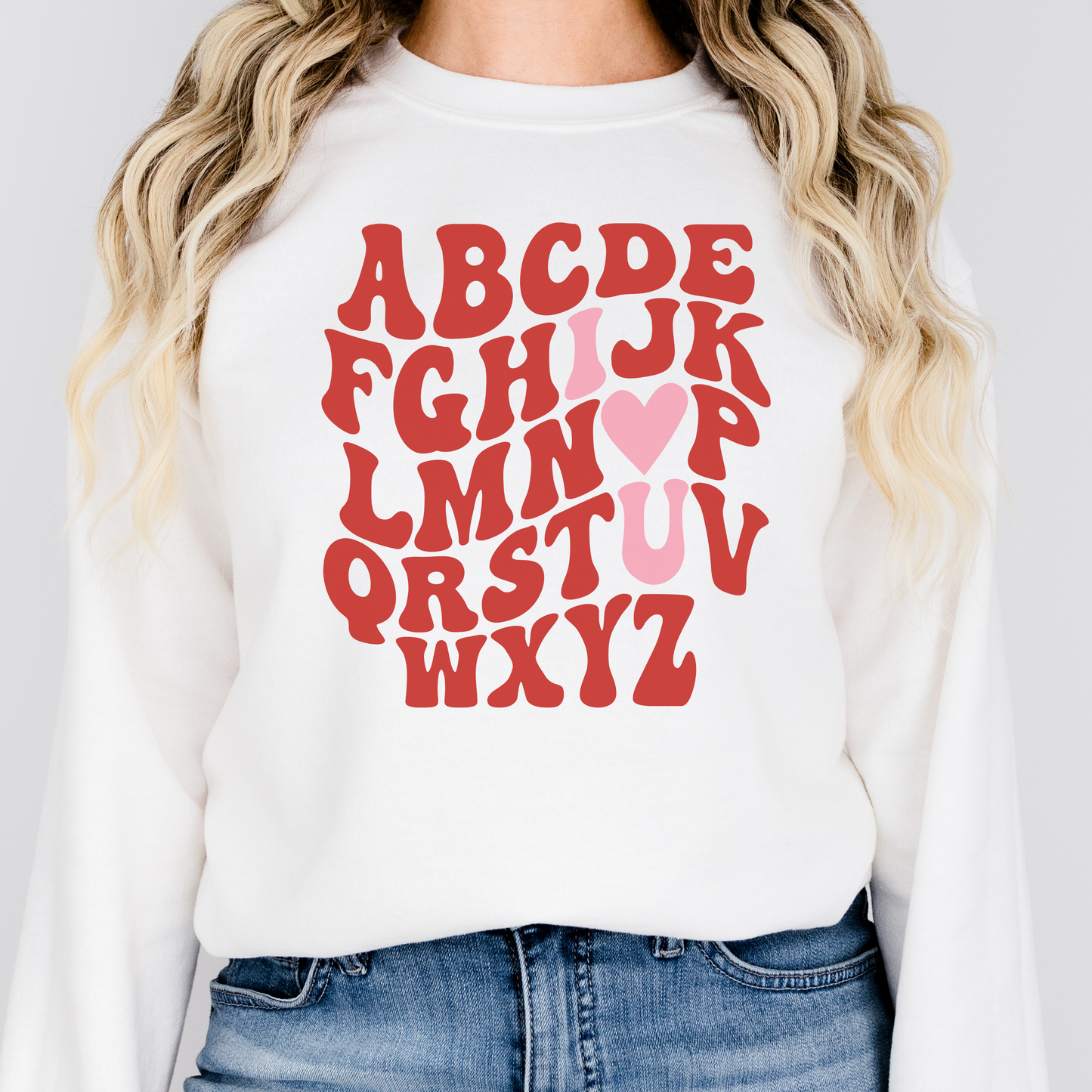 Alphabet I Love You Sweatshirt