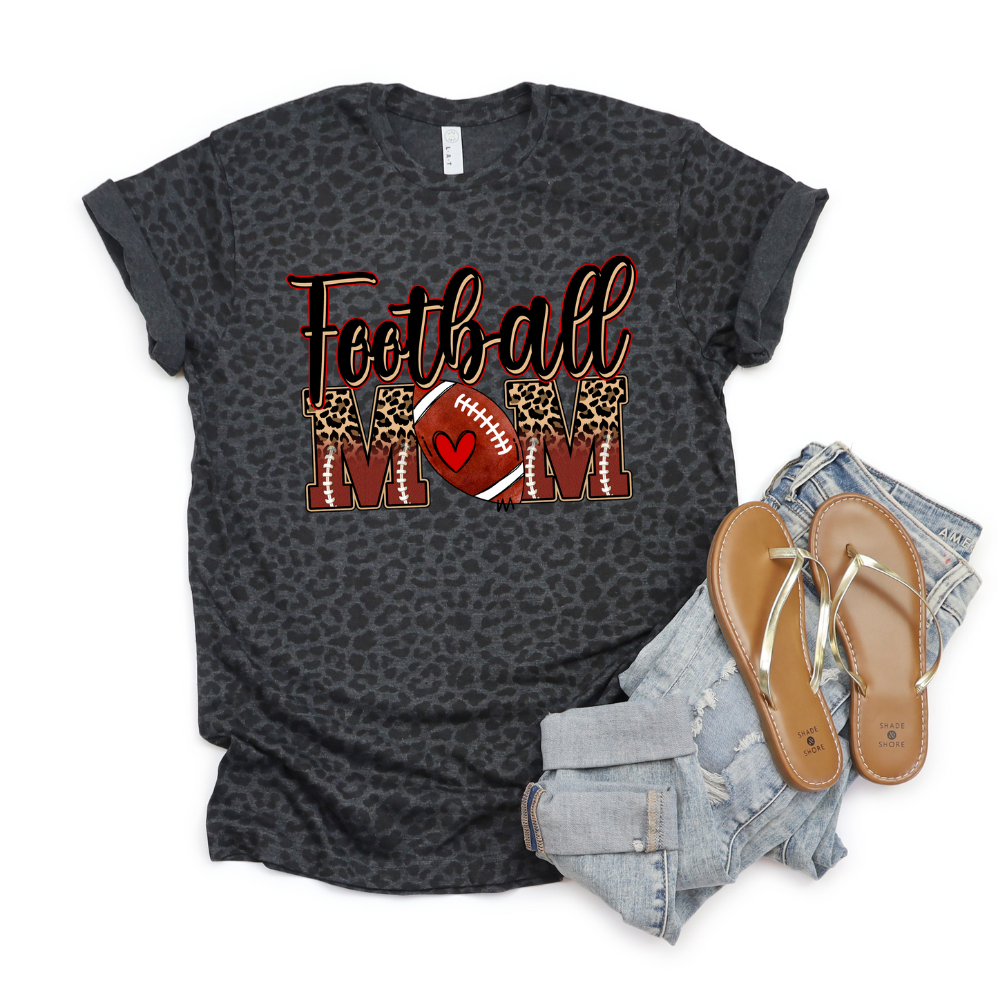 Football Mom Football Tshirt