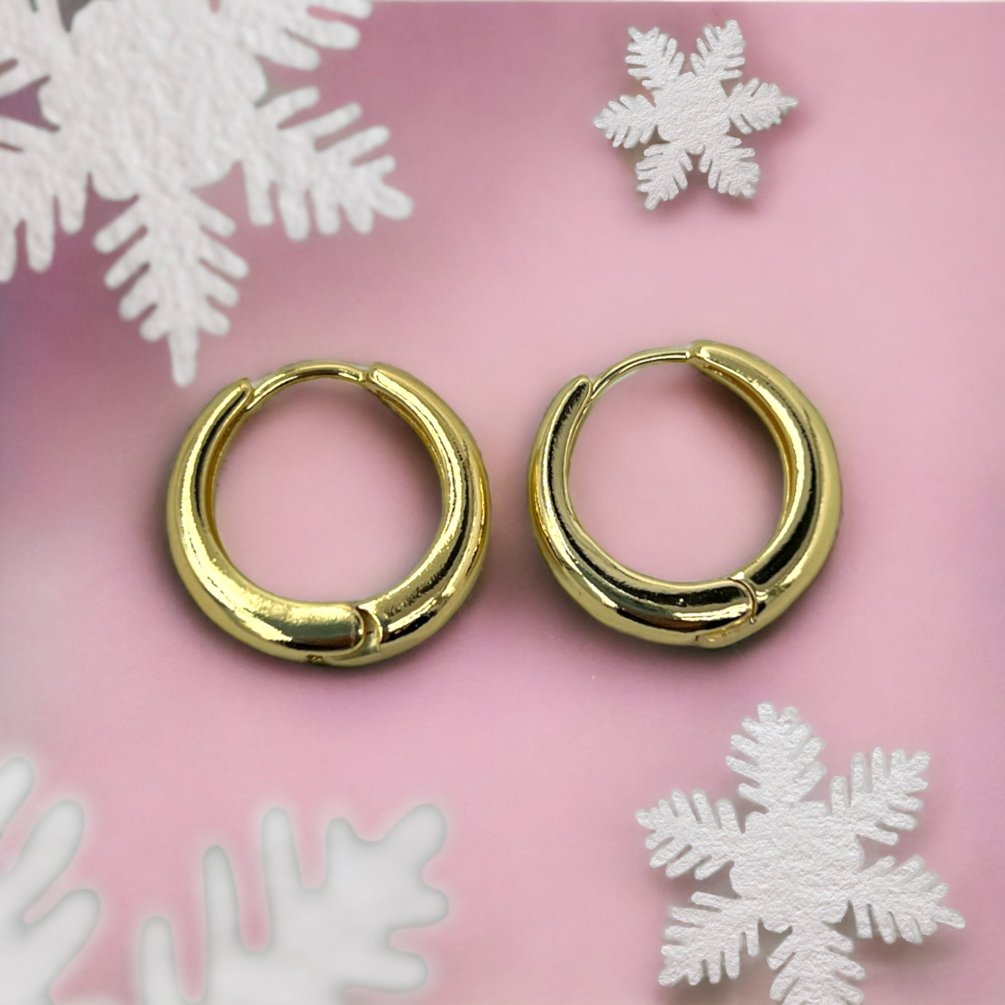 18K GOLD Coated HOOP EARRINGS – pecancreekdesigns