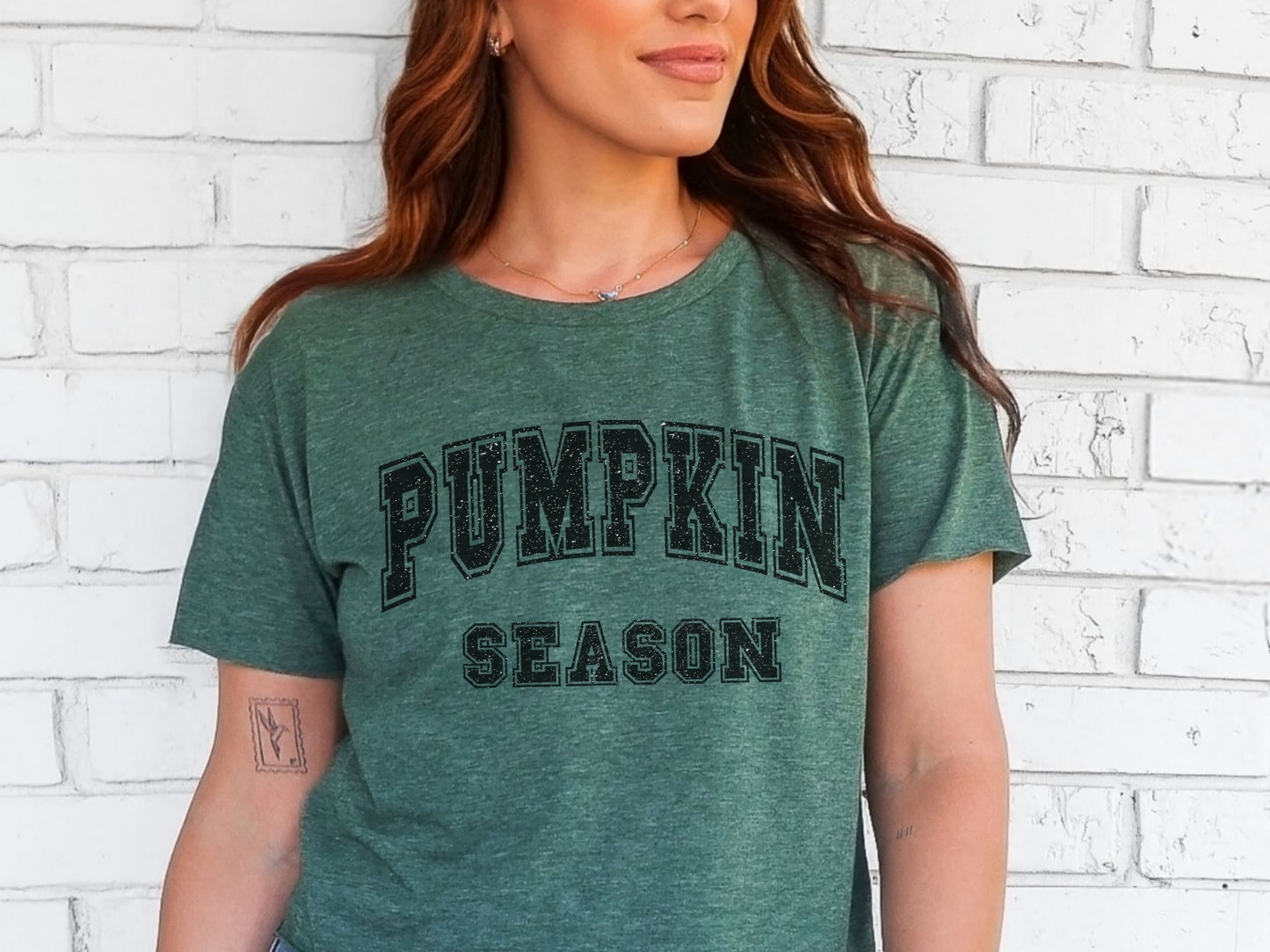 Pumpkin Season Collegiate Pirnt T-shirt