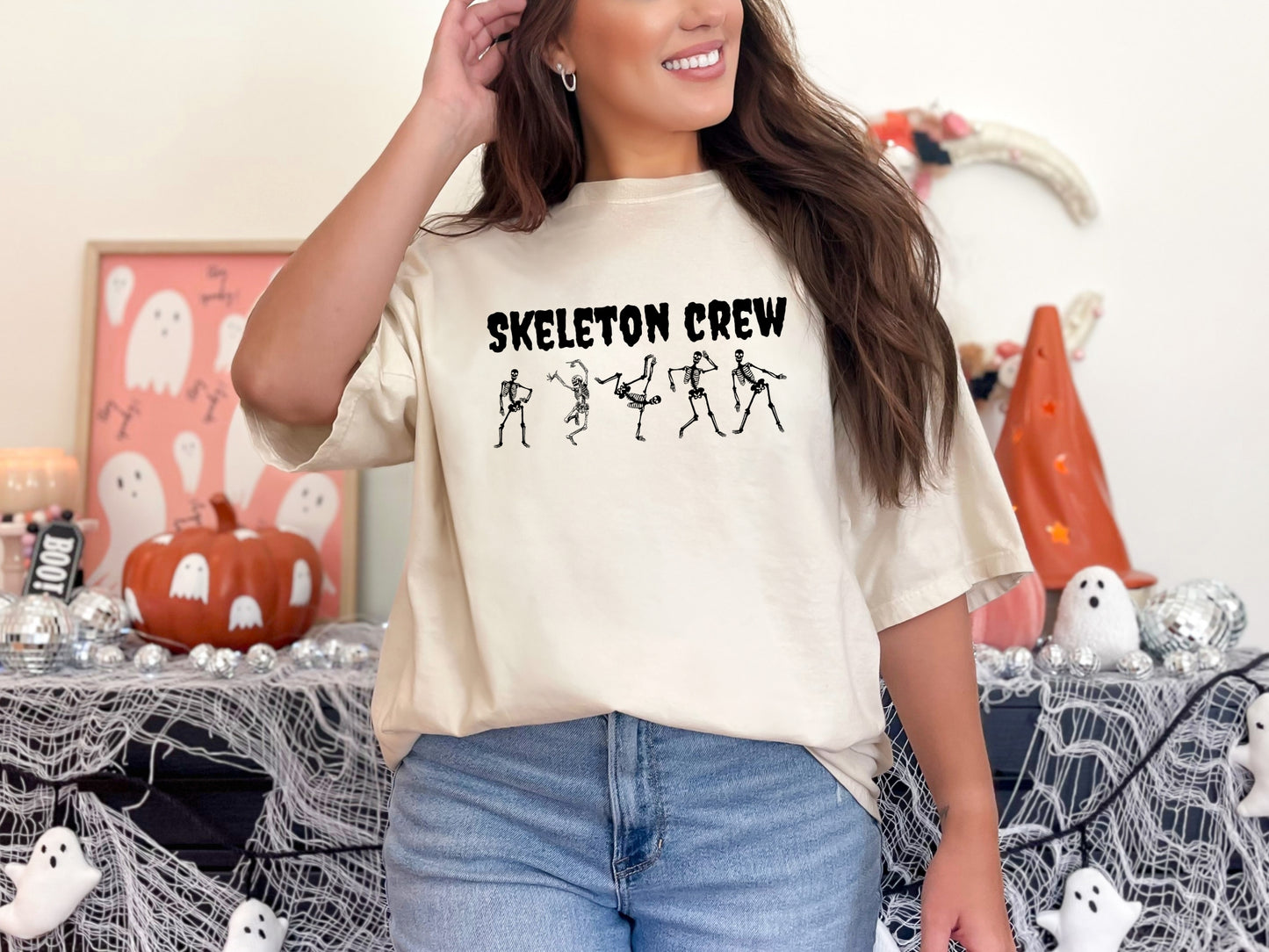 Skeleton Crew Halloween T-Shirt – Dancing Skeletons