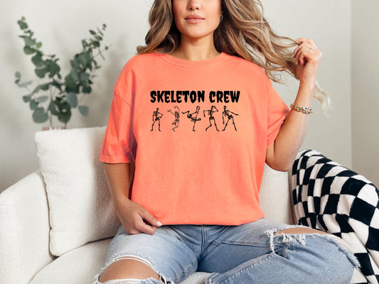 Skeleton Crew Halloween T-Shirt – Dancing Skeletons