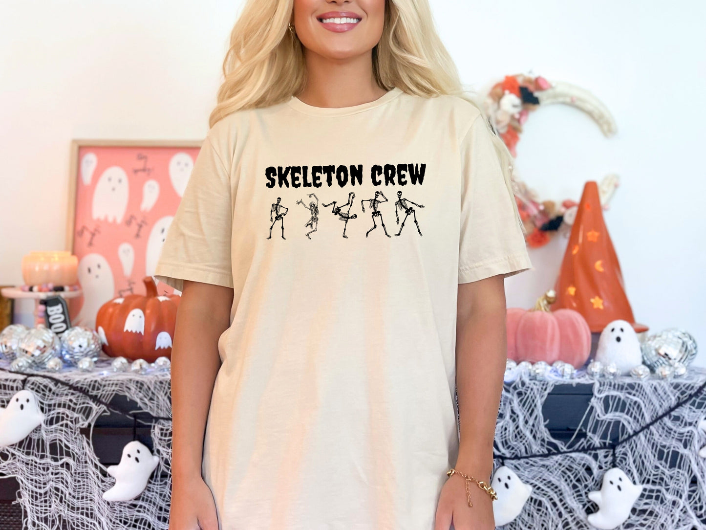 Skeleton Crew Halloween T-Shirt – Dancing Skeletons