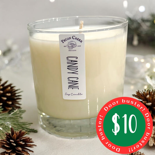 Single Christmas Whiskey Glass Candle