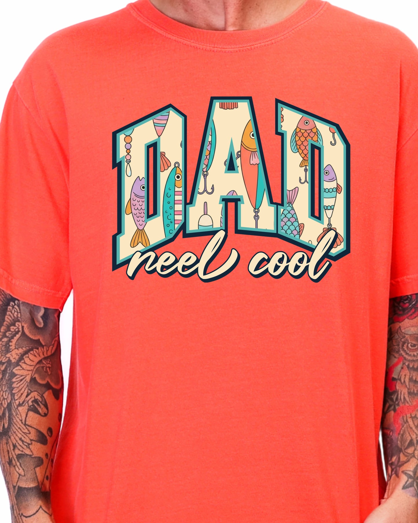 Reel Cool Dad Shirt, Fishing Dad Shirt, Fathers Day Gift for Dad, Fishing Lure Shirt, Lake Dad Tee, Gift for Grandpa, Husband Gift