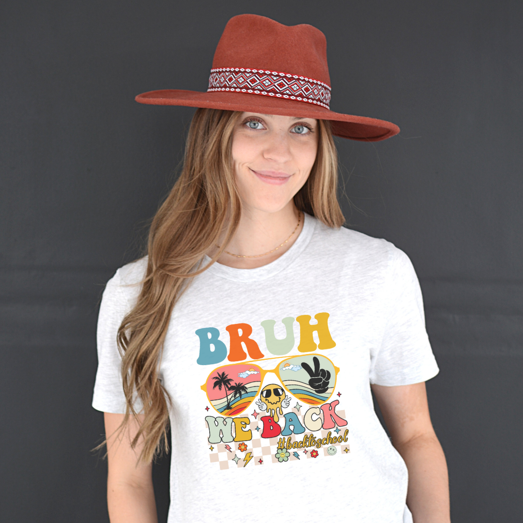 Bruh We Back Back to School Teacher Unisex Graphic Tee