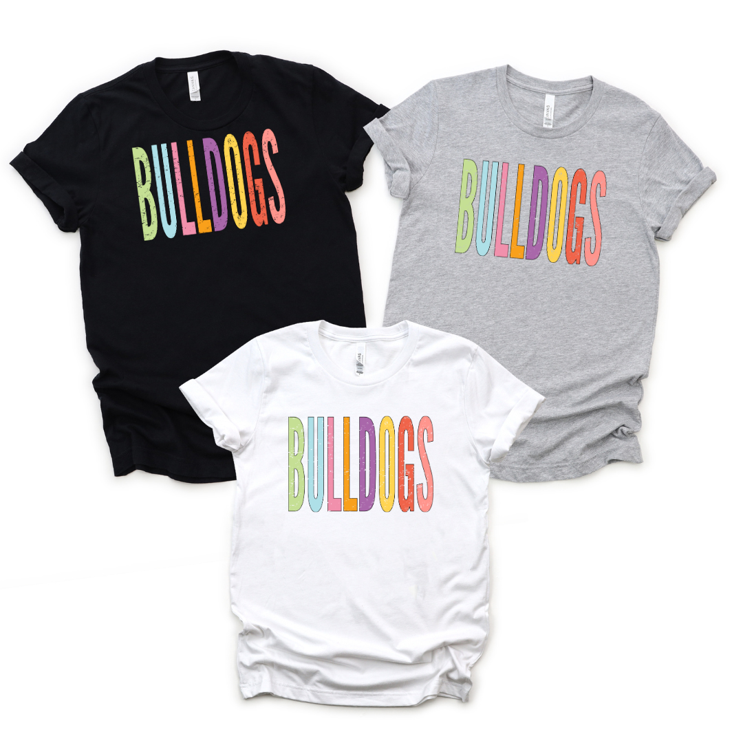 Pastel Bulldogs Unisex Graphic Tee