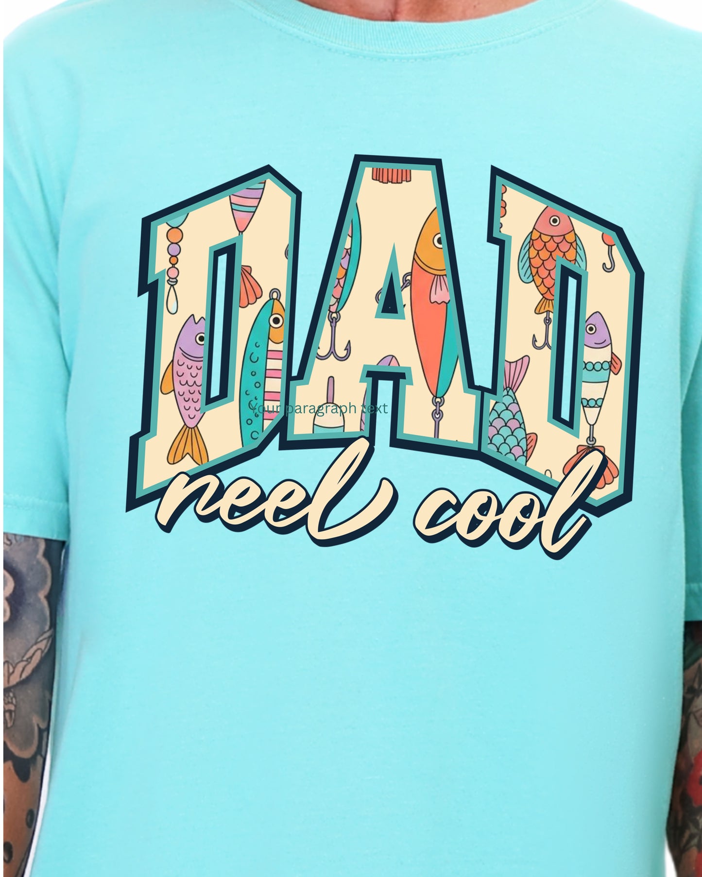 Reel Cool Dad Shirt, Fishing Dad Shirt, Fathers Day Gift for Dad, Fishing Lure Shirt, Lake Dad Tee, Gift for Grandpa, Husband Gift