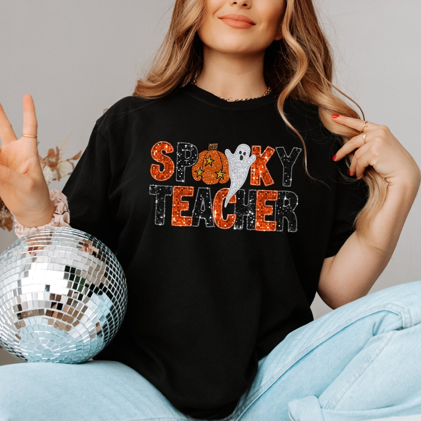 Comfort Colors Spooky Teacher Halloween Fall Shirt