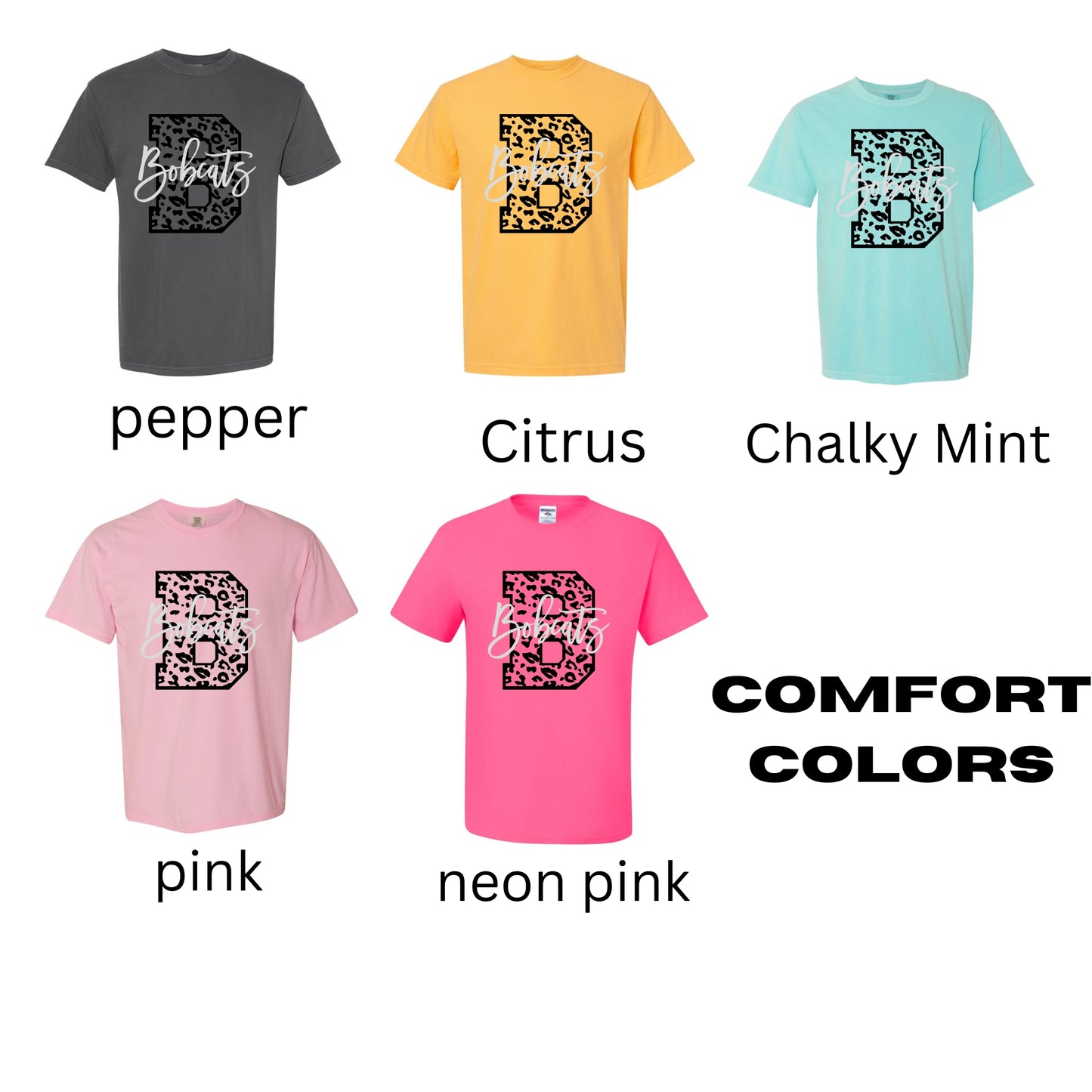 Leopard B Bobcats Tshirt
