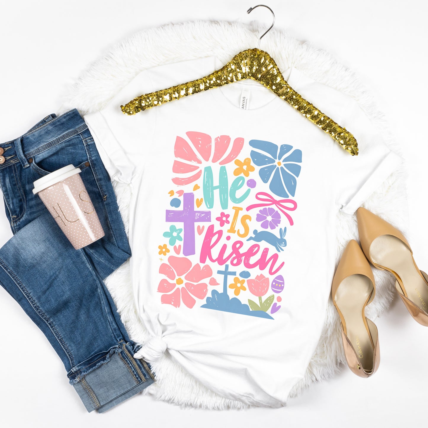 He is Risen Easter Women's Graphic Tee