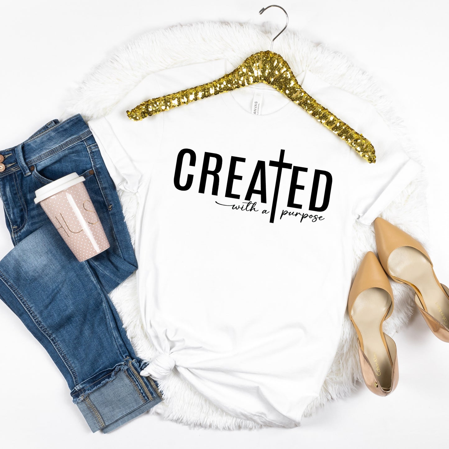 Created with a Purpose Religious Tshirt