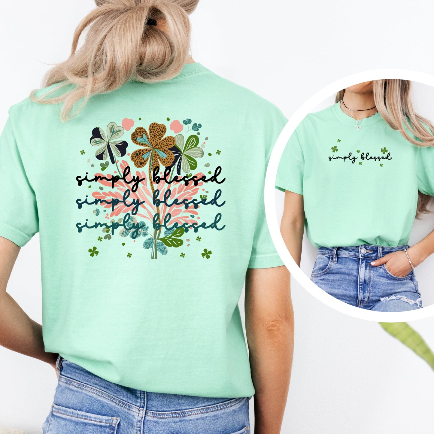 Simply Blessed Tshirt St. Patrick's Day Shirt
