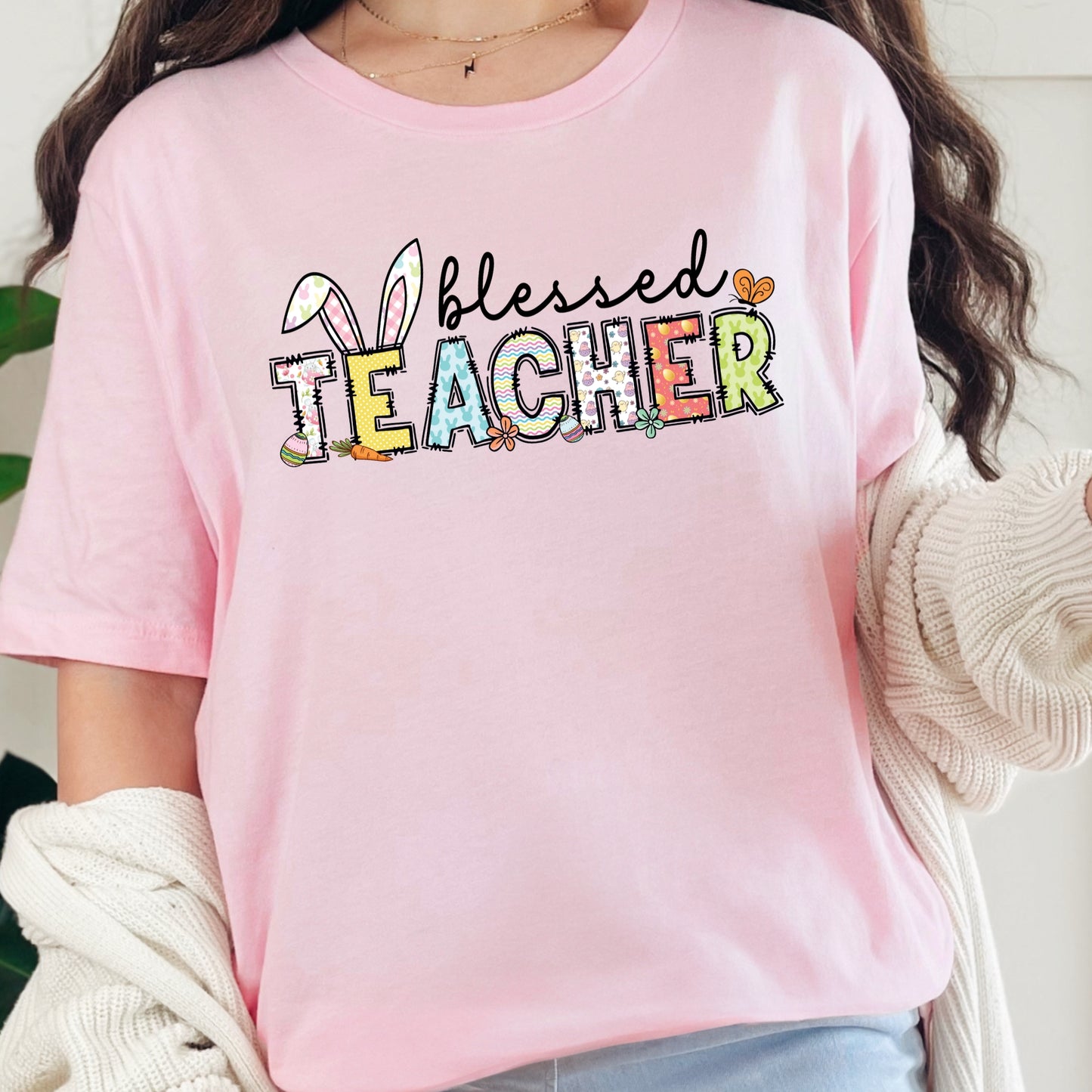 Blessed Teacher Easter Shirt