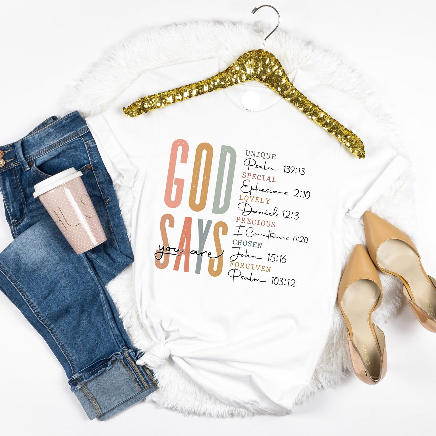 God Says I'm Religious Bible Verse T-shirt