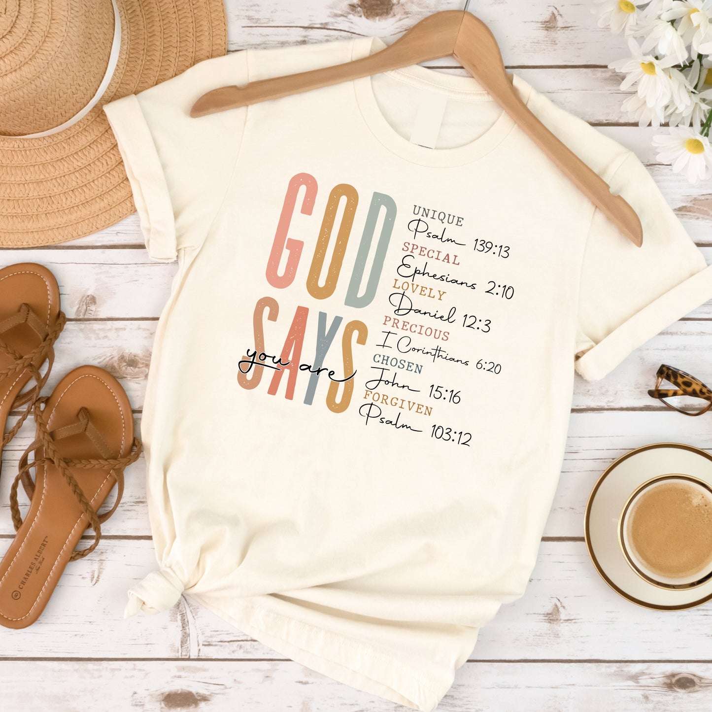 God Says I'm Religious Bible Verse T-shirt