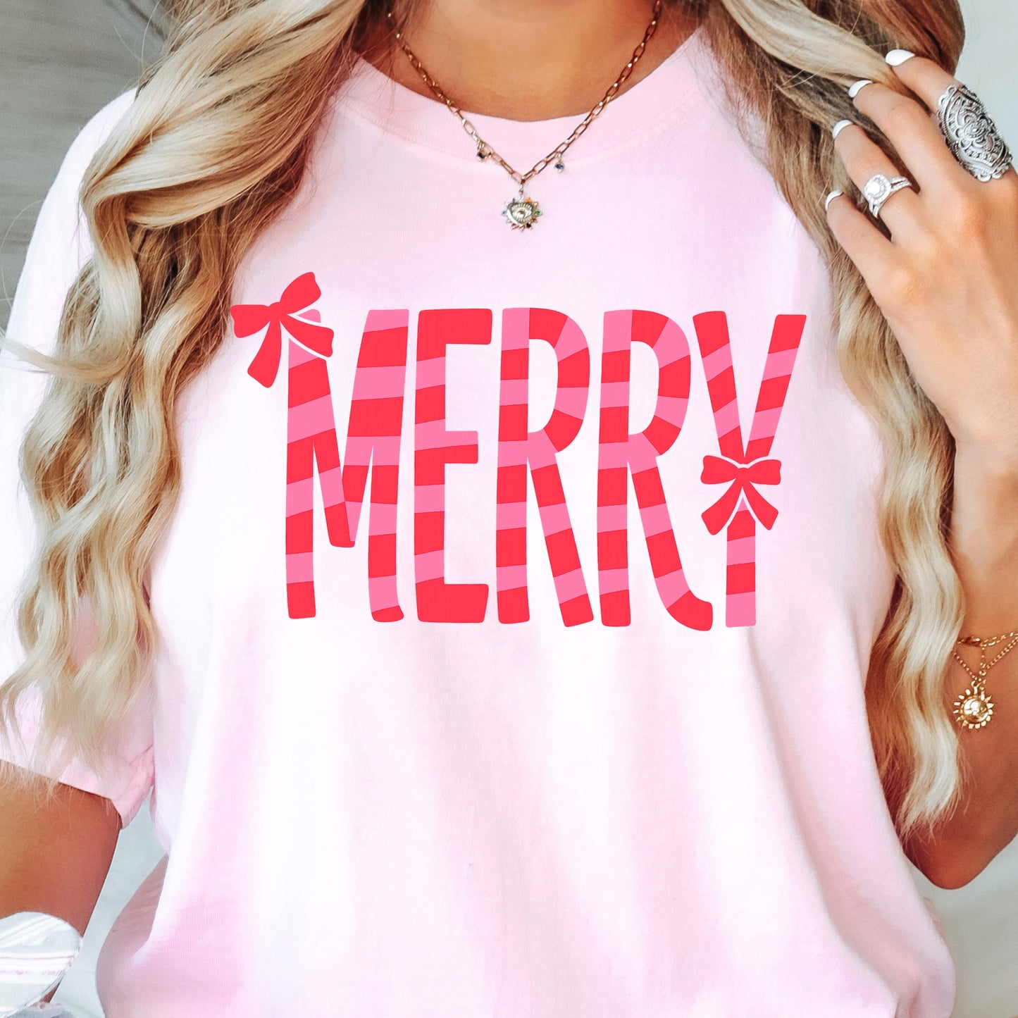 Merry Striped Coquette tshirt