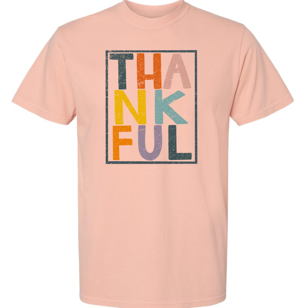 Rectangular Thankful Women's Fall tshirt