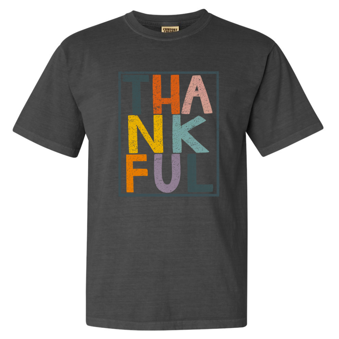 Rectangular Thankful Women's Fall tshirt