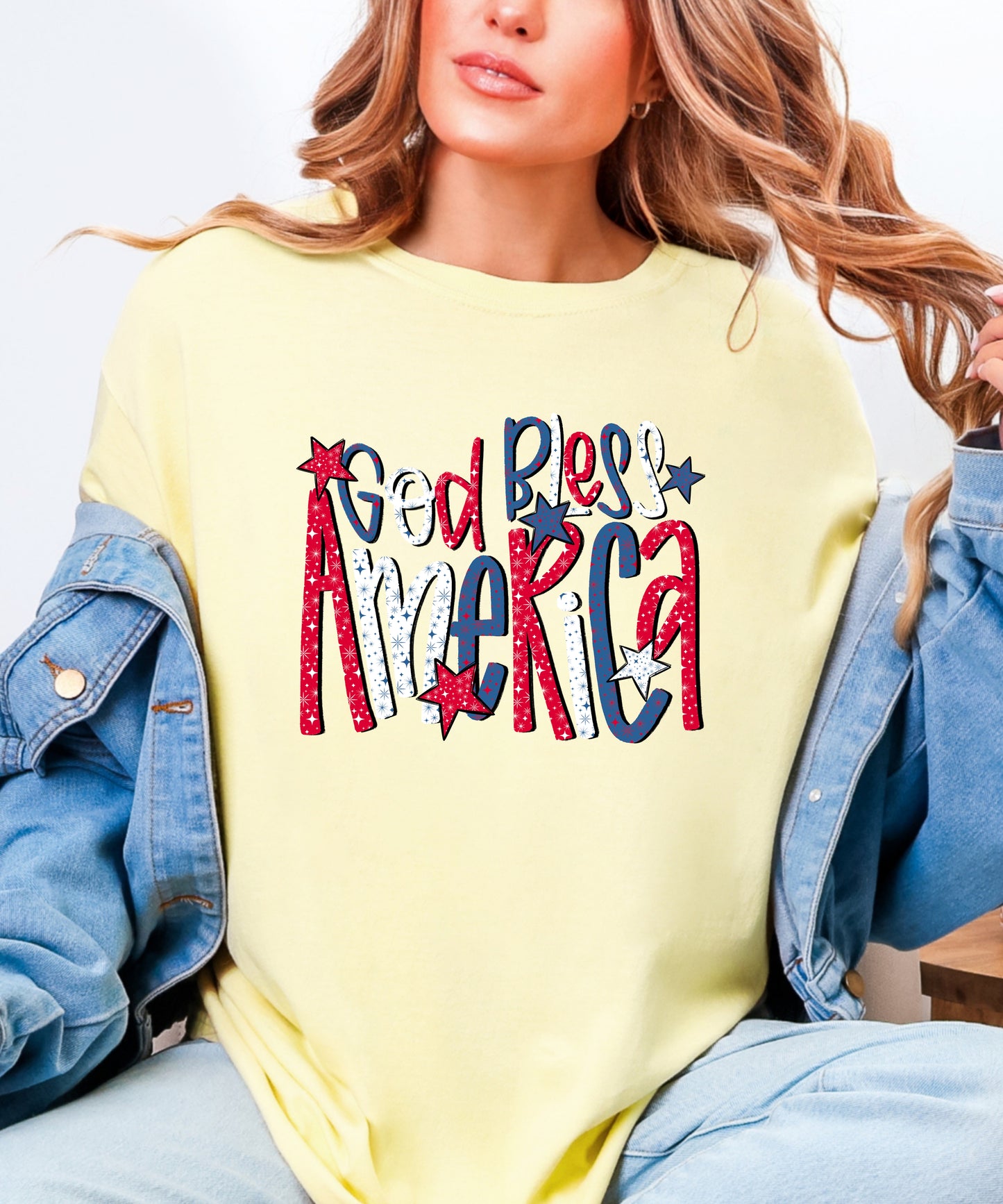 God Bless America Patriotic Tee – Comfort Colors