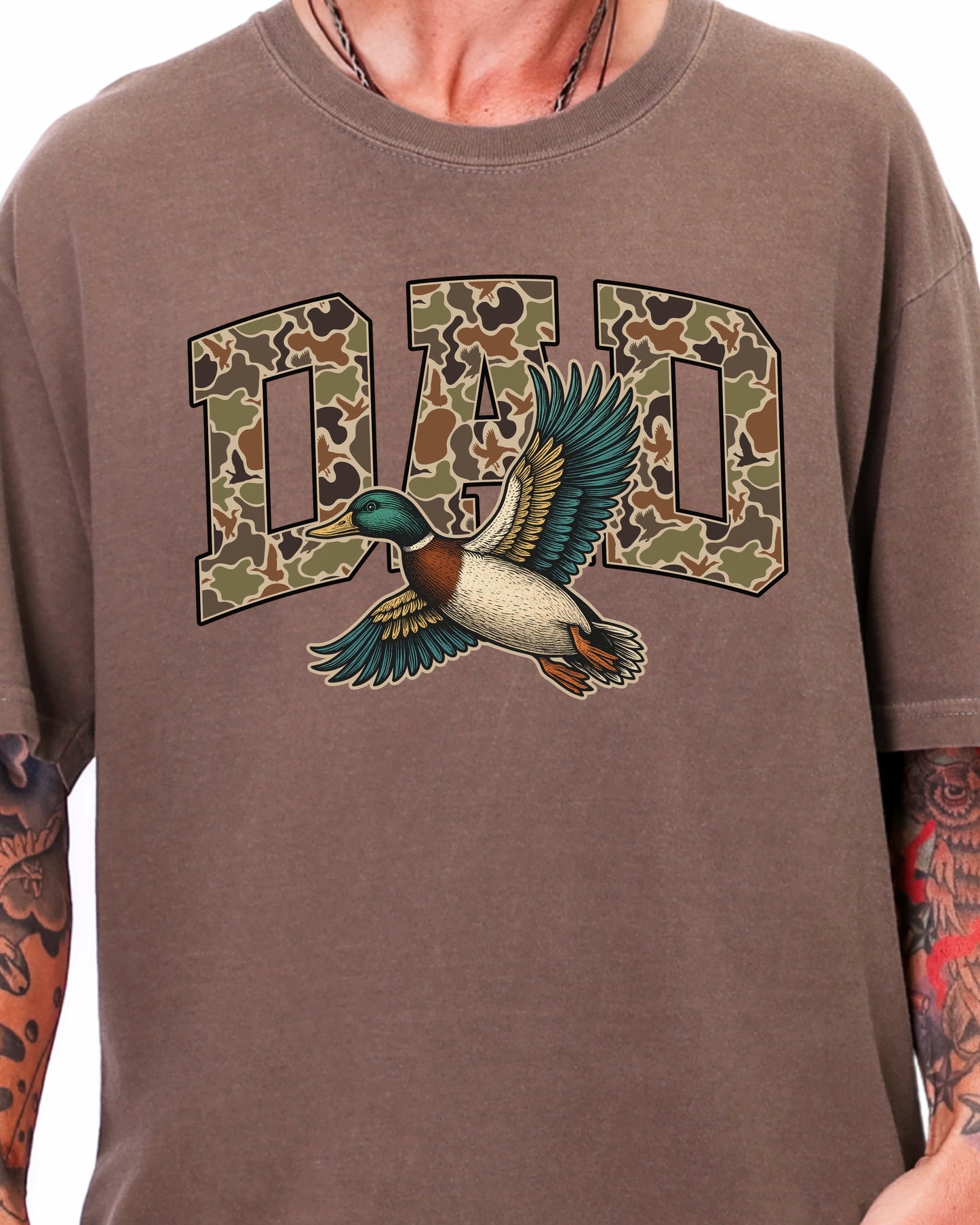 Camo Duck Dad Shirt | Duck Hunting Father’s Day Gift | Outdoorsman Dad Tee | Hunting Dad Shirt