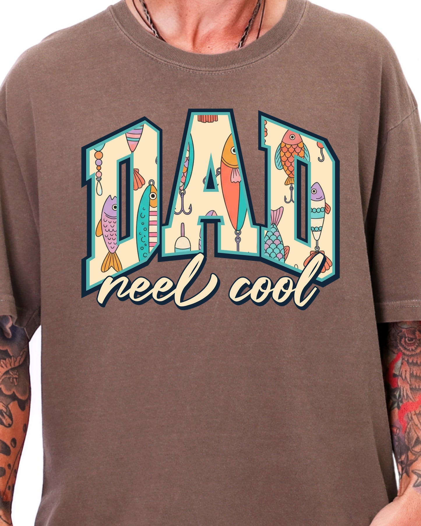 Reel Cool Dad Shirt, Fishing Dad Shirt, Fathers Day Gift for Dad, Fishing Lure Shirt, Lake Dad Tee, Gift for Grandpa, Husband Gift