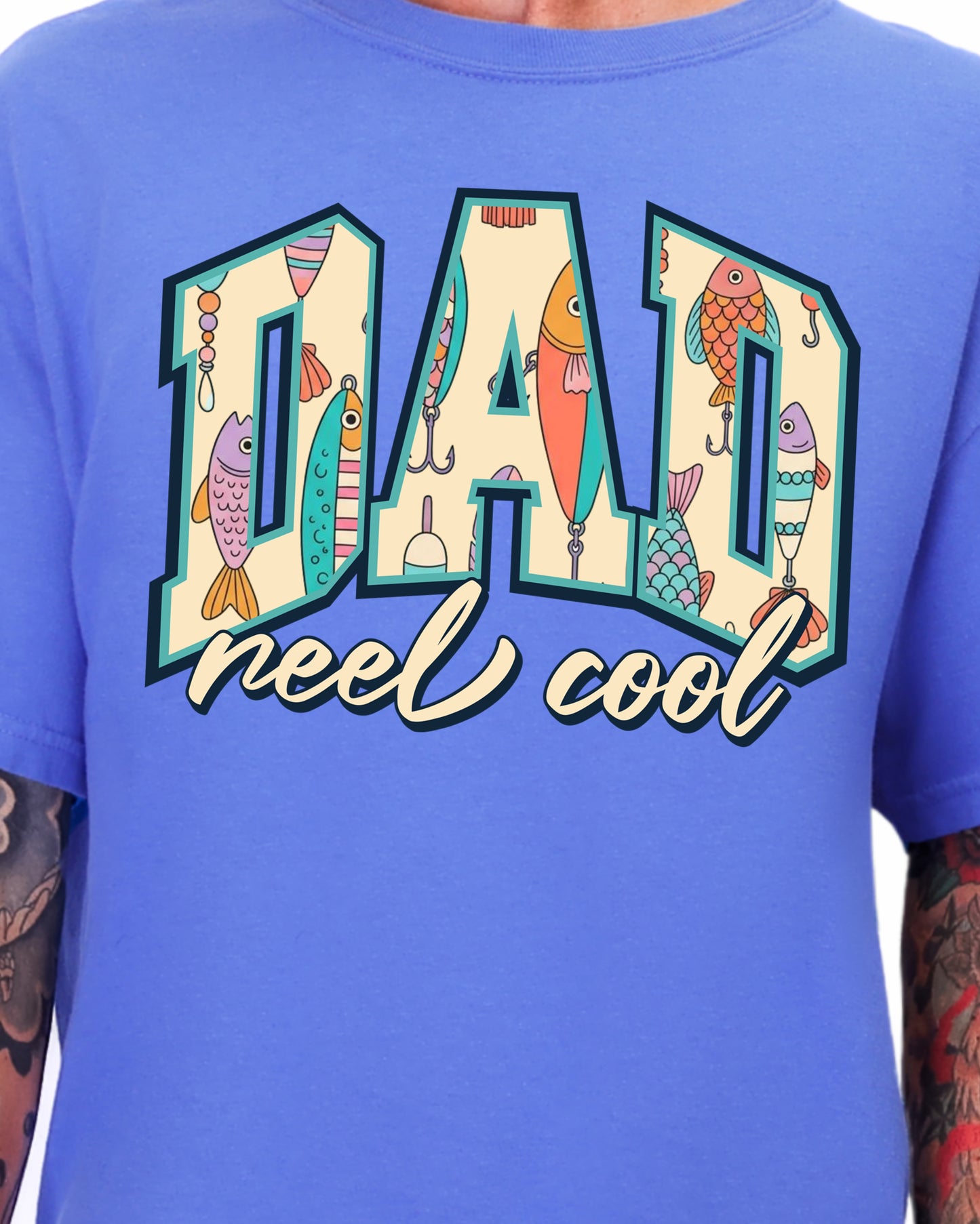 Reel Cool Dad Shirt, Fishing Dad Shirt, Fathers Day Gift for Dad, Fishing Lure Shirt, Lake Dad Tee, Gift for Grandpa, Husband Gift