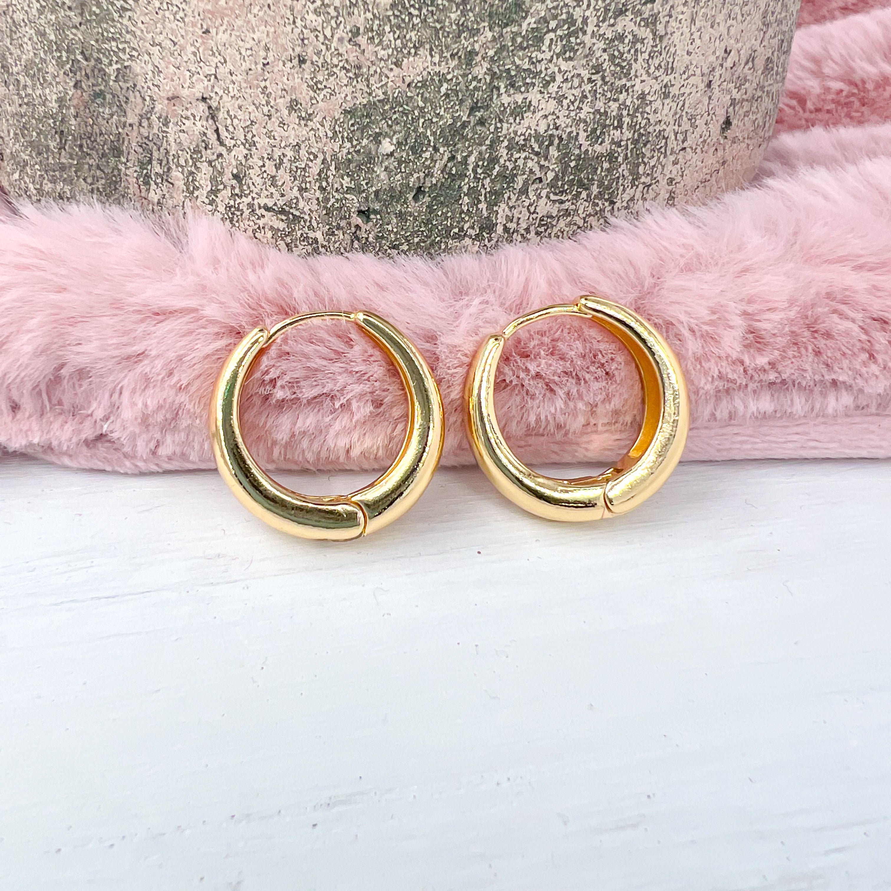 18K GOLD Coated HOOP EARRINGS – pecancreekdesigns