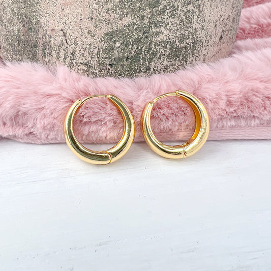 18K GOLD Coated HOOP EARRINGS