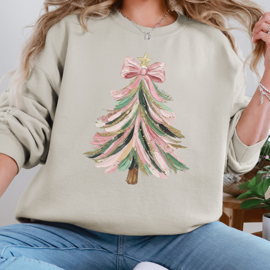 Coquette Christmas Tree Sweatshirt