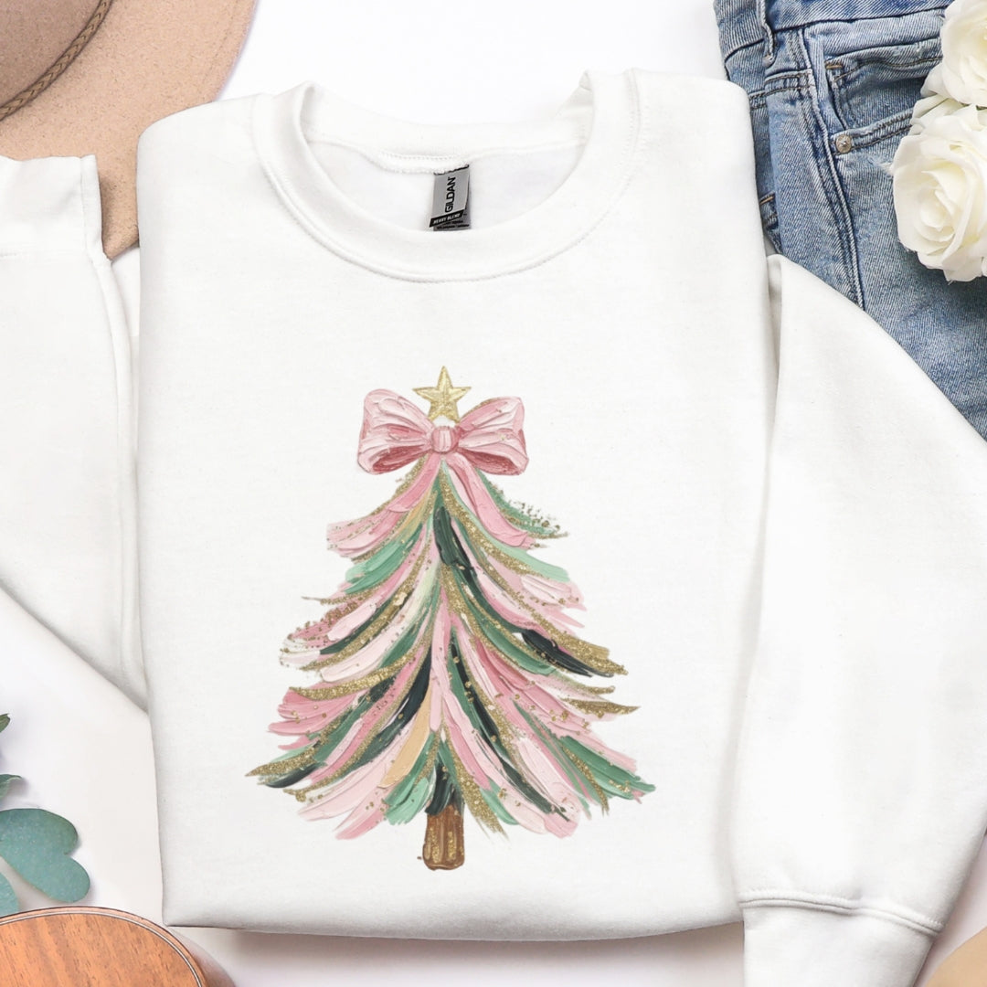 Coquette Christmas Tree Sweatshirt