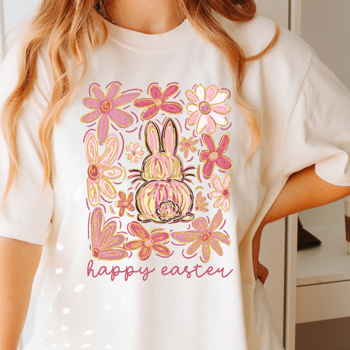 He Is Risen Matthew 28:6 Easter graphic Comfort Colors T-shirt in Ivory