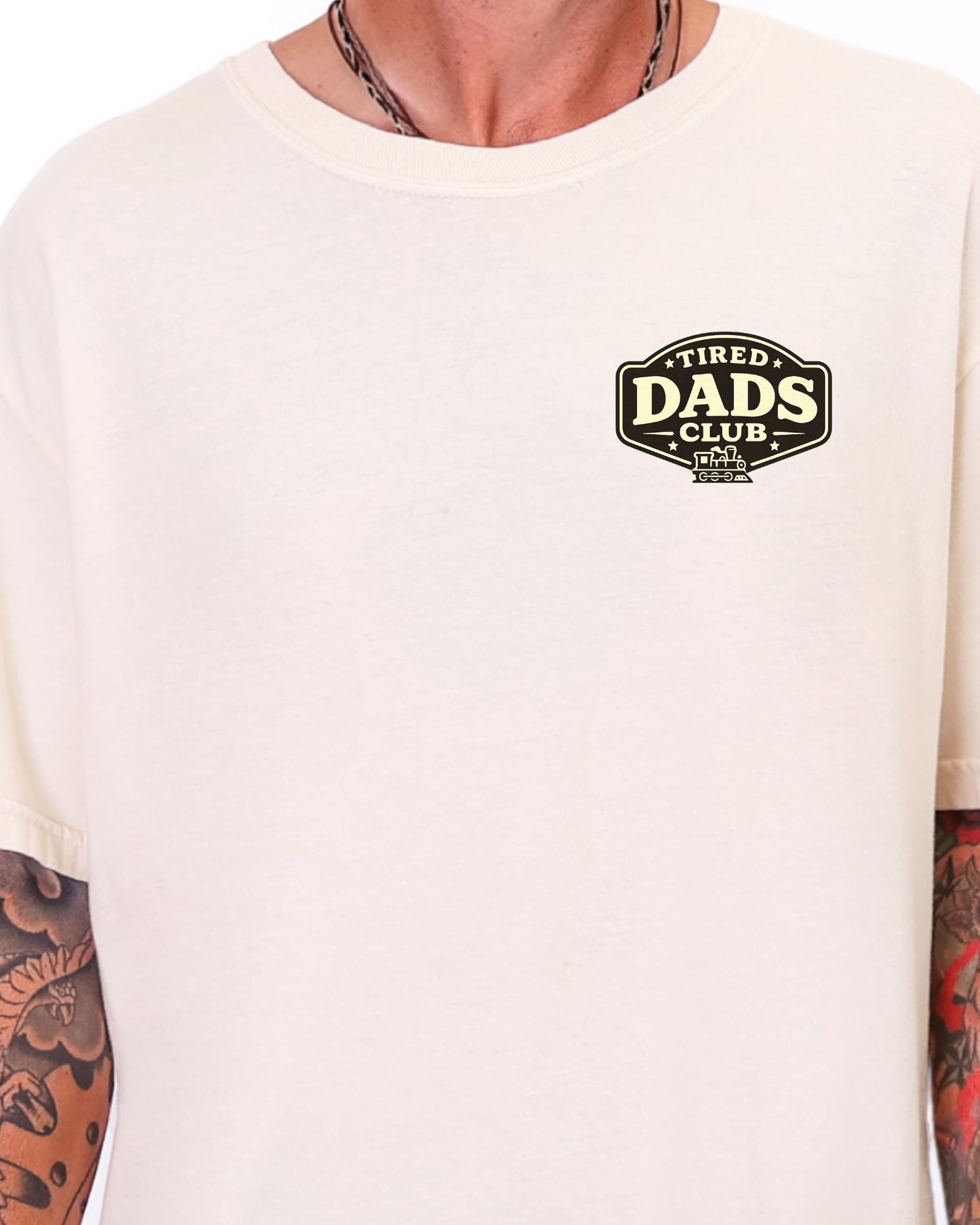 Tired Dads Club Train Shirt, Play Mat Tshirt for Dad, Interactive Tee, Fun Dad Gift, Train Engineer Shirt, Sensory Play Tee