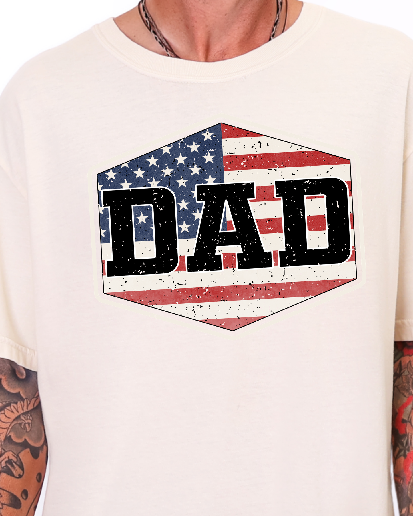 Patriotic Dad Shirt, Comfort Colors Dad Tee, Fathers Day Gift for Dad, American Flag Dad Shirt, 4th of July Dad Shirt