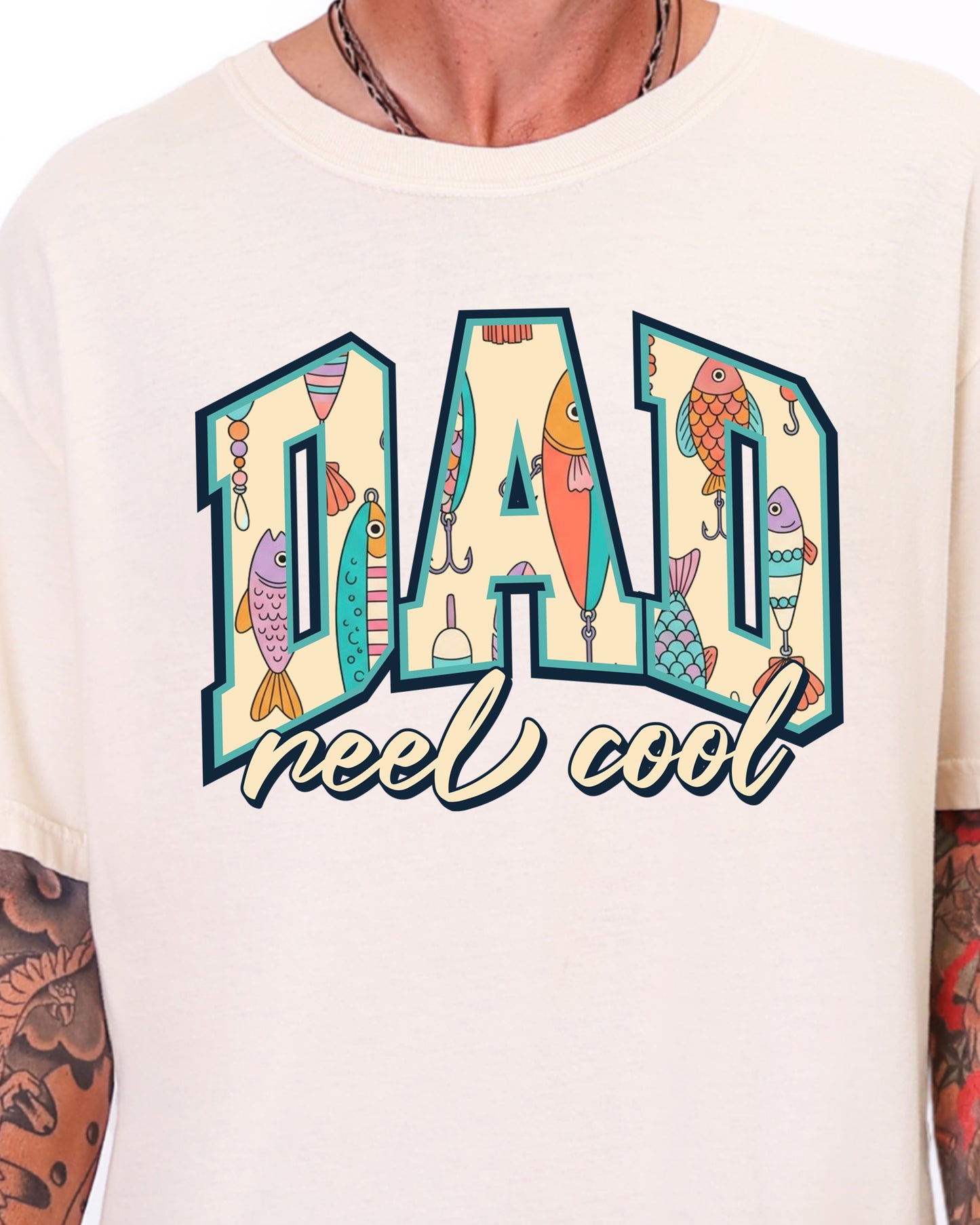 Reel Cool Dad Shirt, Fishing Dad Shirt, Fathers Day Gift for Dad, Fishing Lure Shirt, Lake Dad Tee, Gift for Grandpa, Husband Gift