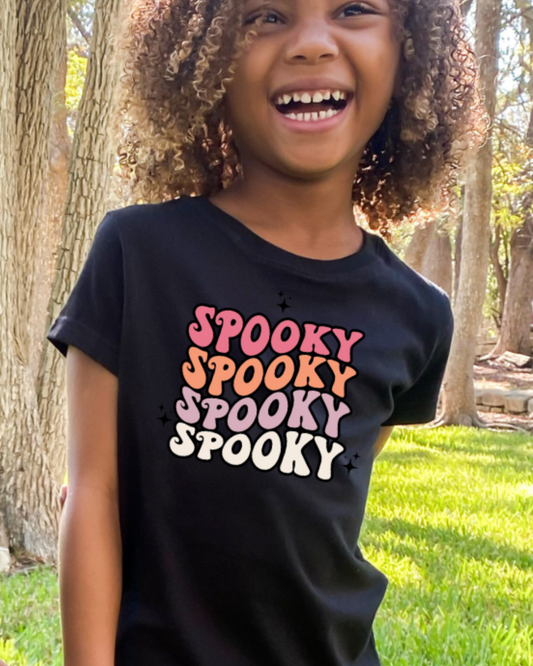 Spooky Spooky kids halloween tshirt