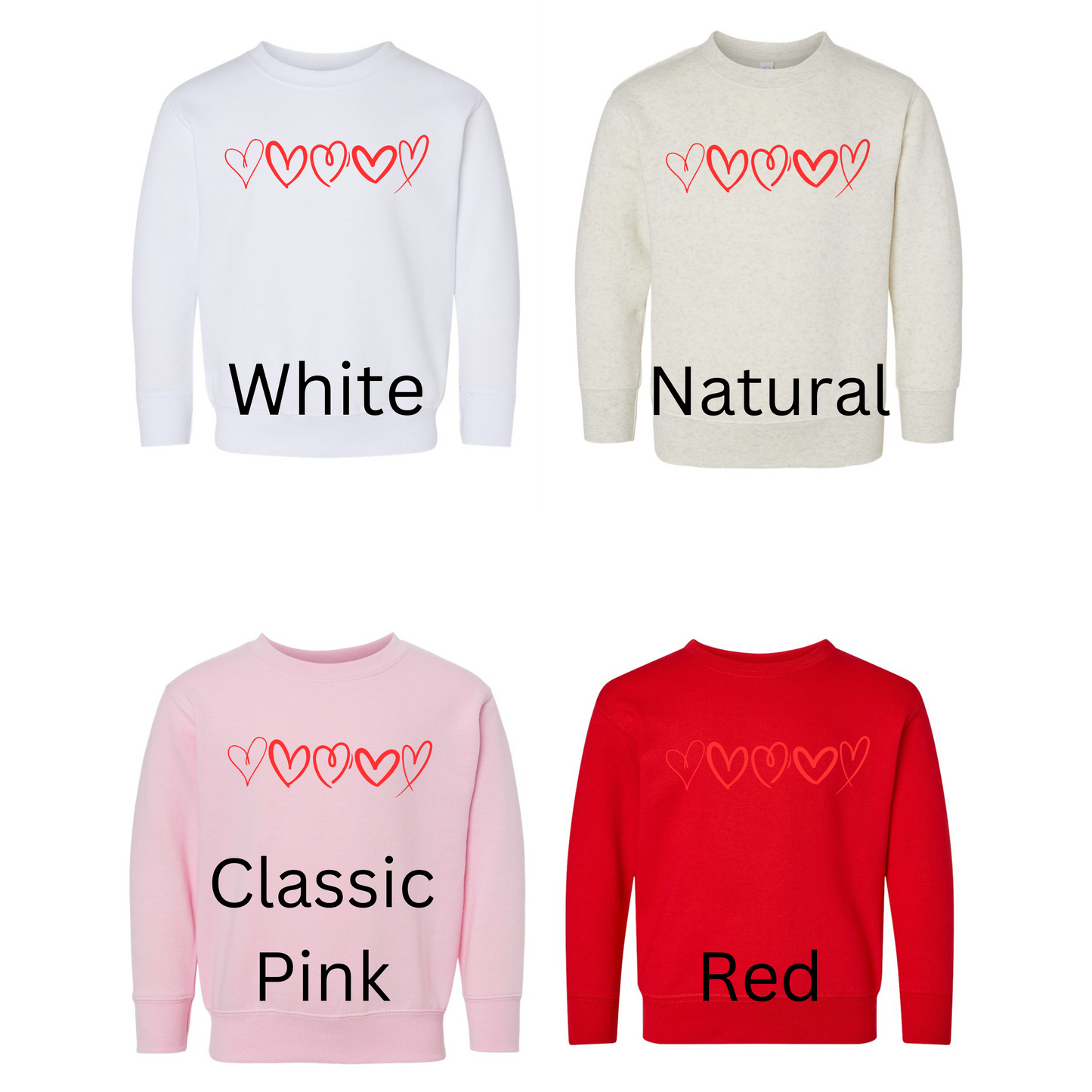 Red Heart Sweatshirt Size 2x-7