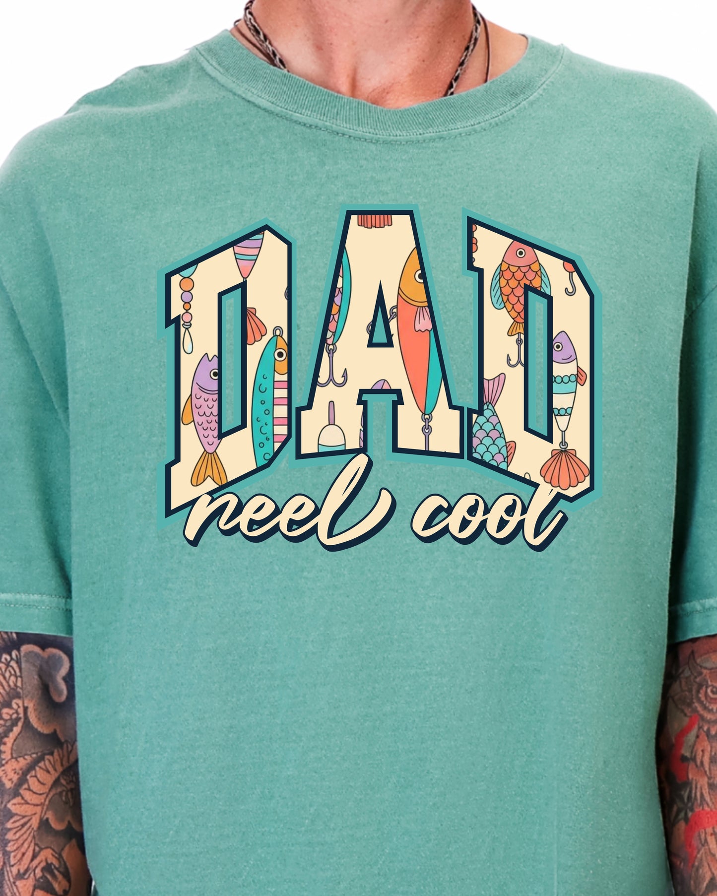 Reel Cool Dad Shirt, Fishing Dad Shirt, Fathers Day Gift for Dad, Fishing Lure Shirt, Lake Dad Tee, Gift for Grandpa, Husband Gift