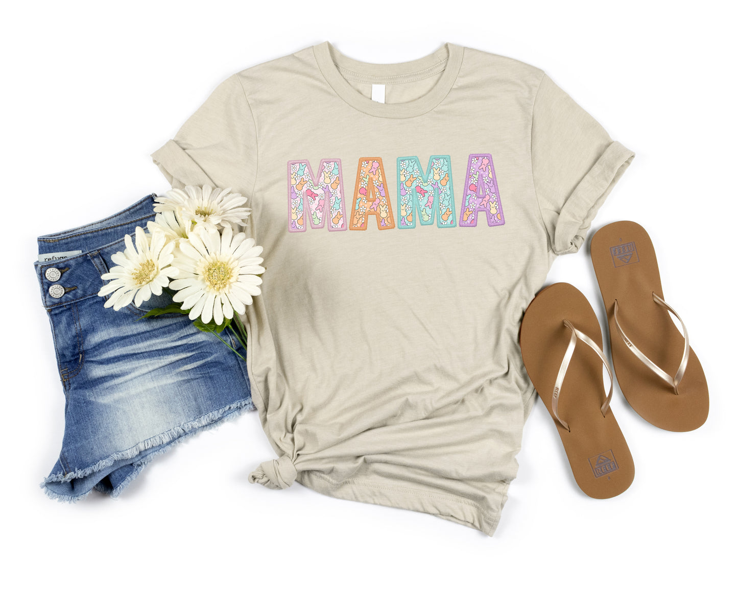 Mama Easter Pastel Colored Women's Graphic Tee