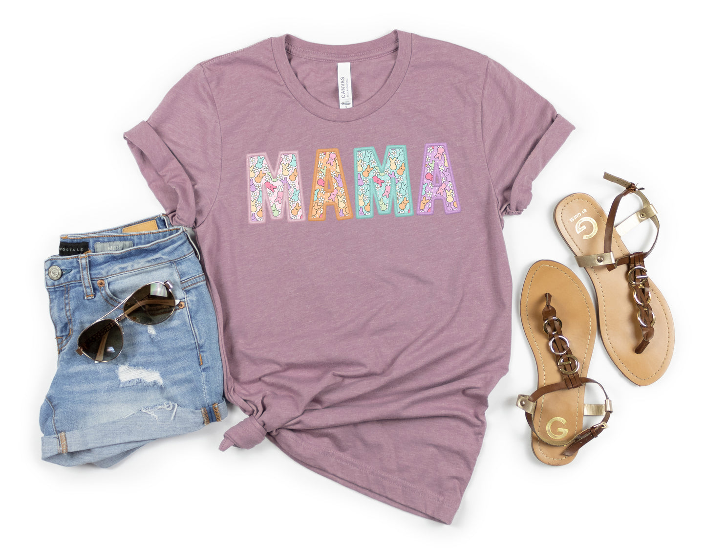 Mama Easter Pastel Colored Women's Graphic Tee