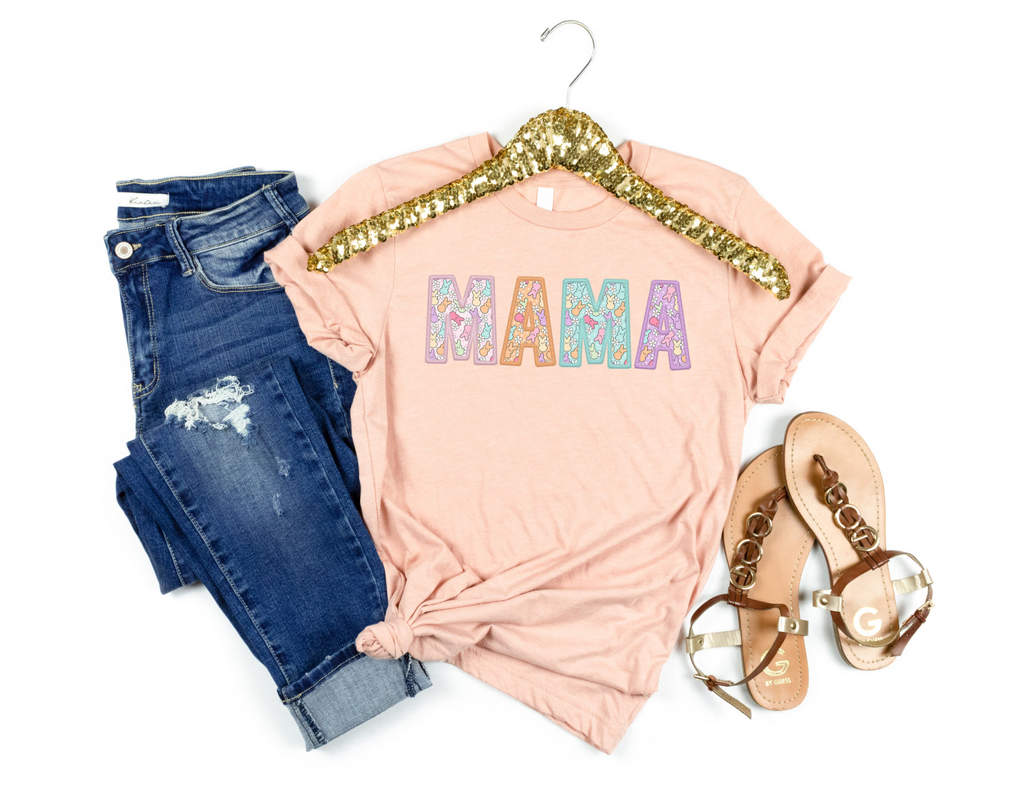 Mama Easter Pastel Colored Women's Graphic Tee