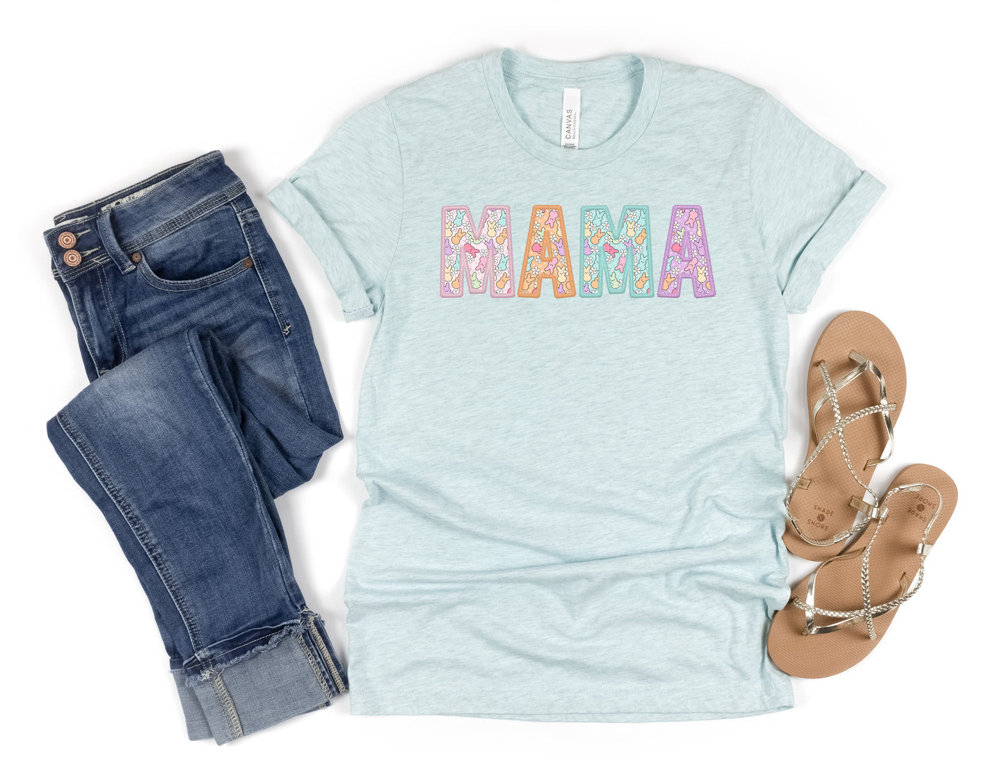 Mama Easter Pastel Colored Women's Graphic Tee