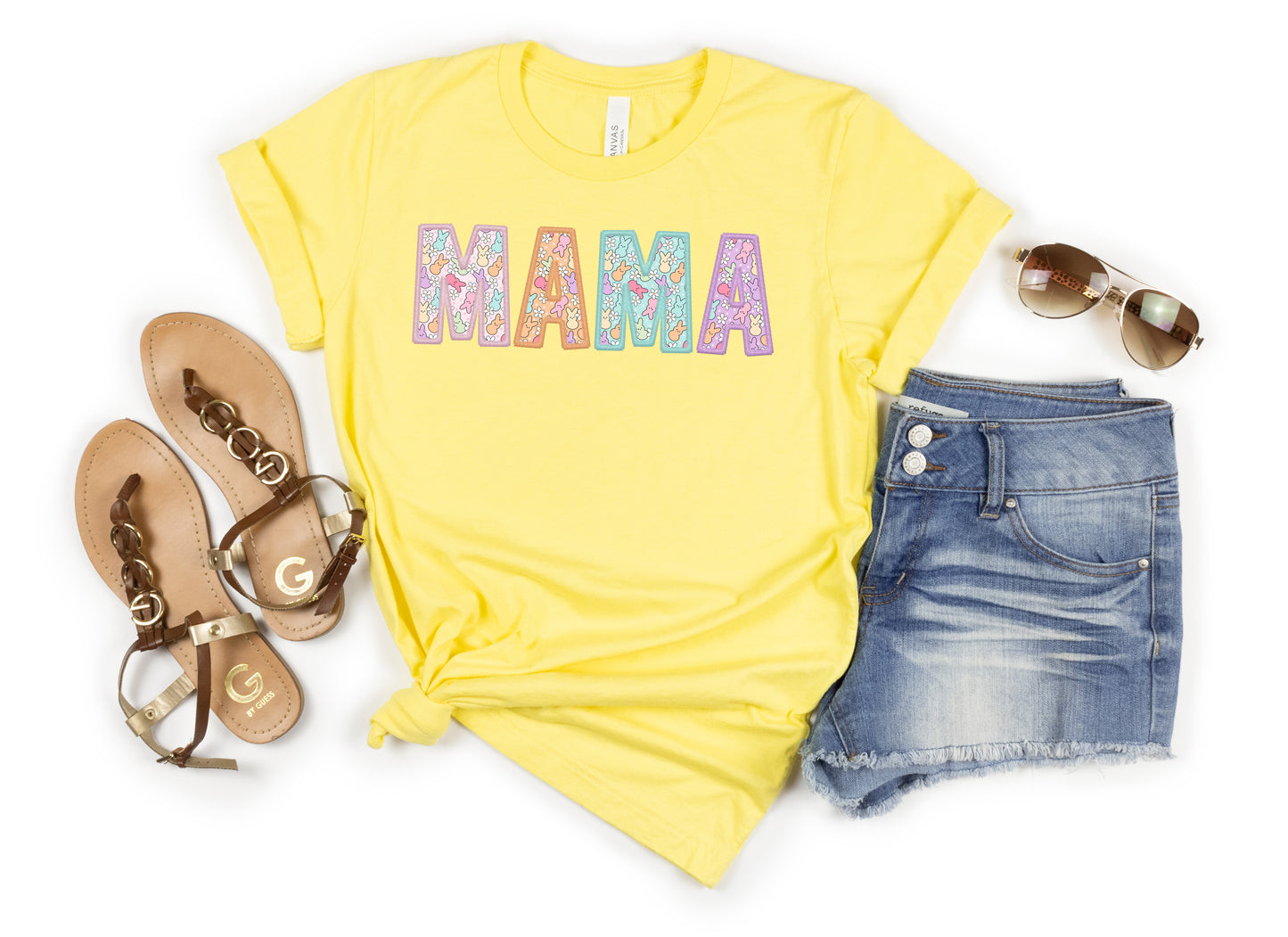 Mama Easter Pastel Colored Women's Graphic Tee