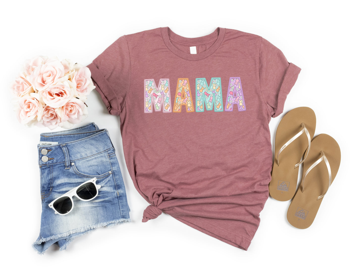 Mama Easter Pastel Colored Women's Graphic Tee