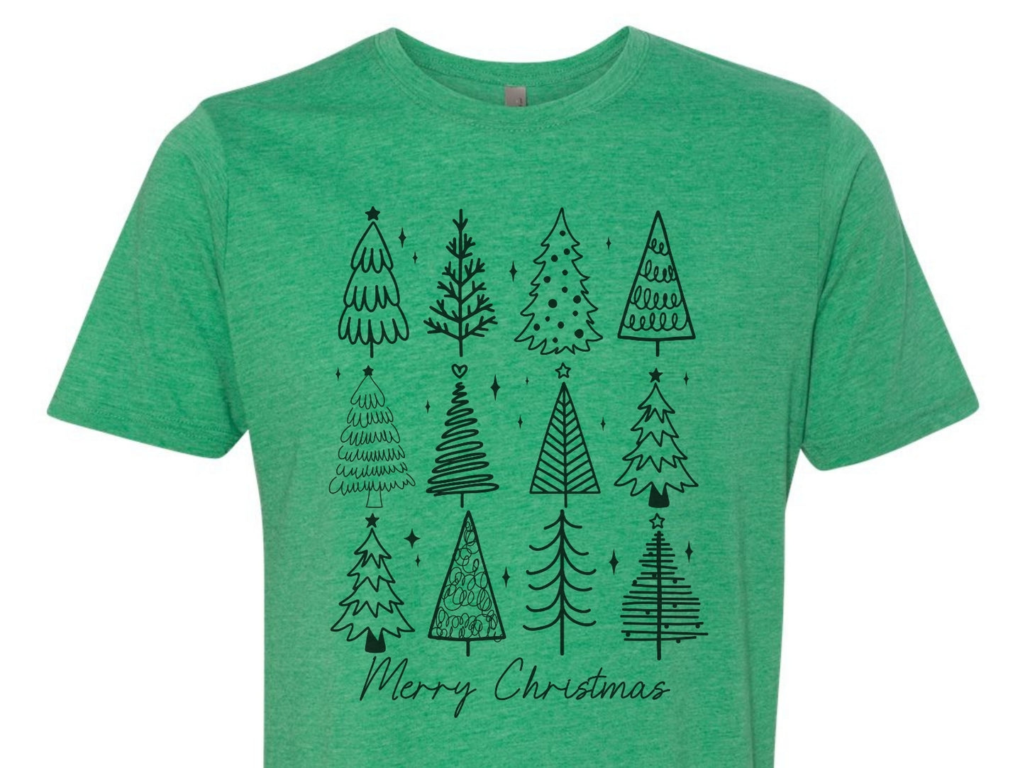 Christmas Tree Doodle Art T-Shirt